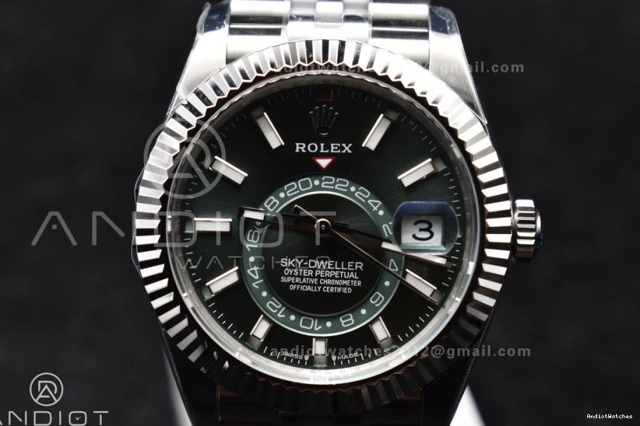 Bracelet 1088 1:1 Green Best SS on Dial FreshLook 904L Sky-Dweller SS Jubilee A 326934 ZF Edition 0325